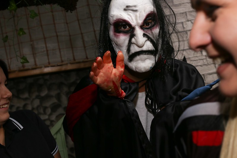 Тыквенные фонари и декорации для квеста на Хэллоуин в Moscow