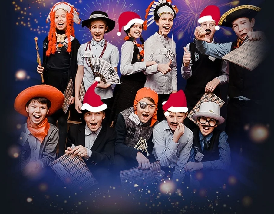 Новый год в школе в Москве.